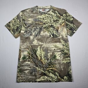 Vintage Wrangler ProGear Realtree Advantage MAX-1 Camo Front Pocket T-Shirt L